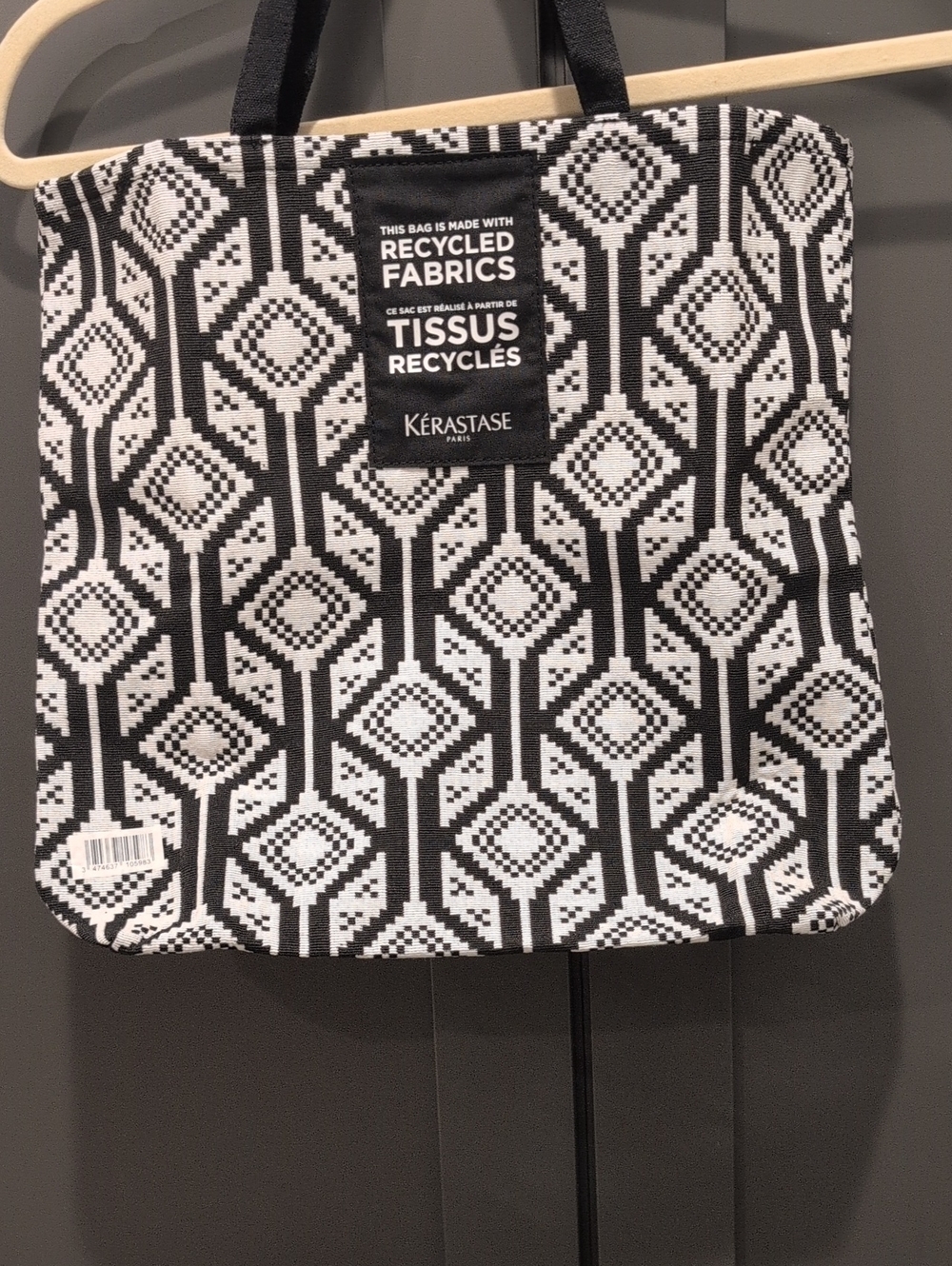 Black & White Geometric Tote Bag
